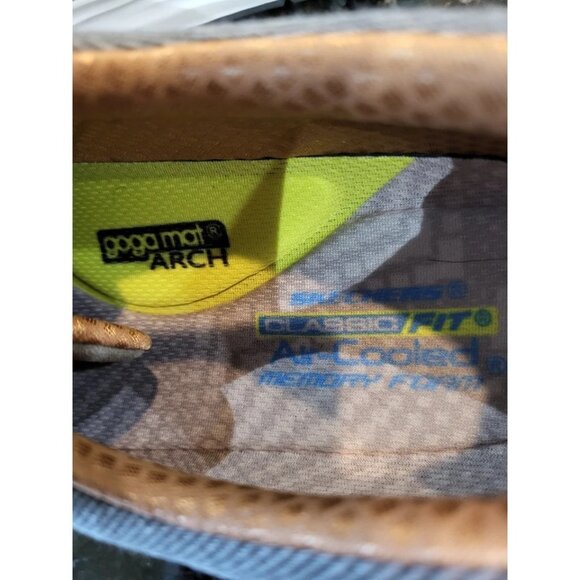 NWOT Skechers Grey Taupe Moreno Canvas Oxford Mens Size 13 - Picture 2 of 3